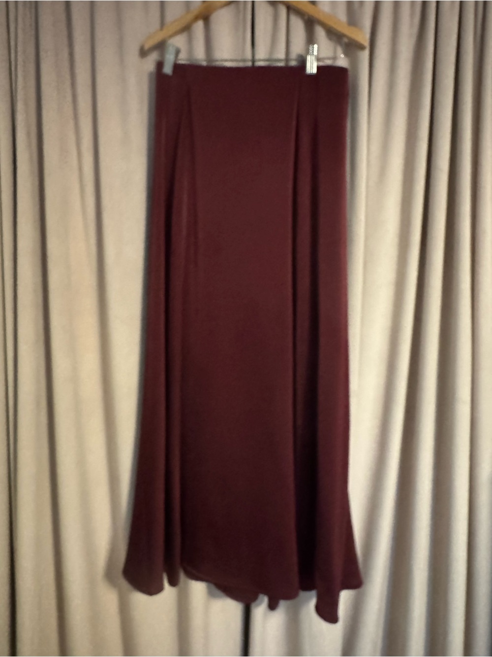 Z Supply Wine Red Flowing Maxi Skirt